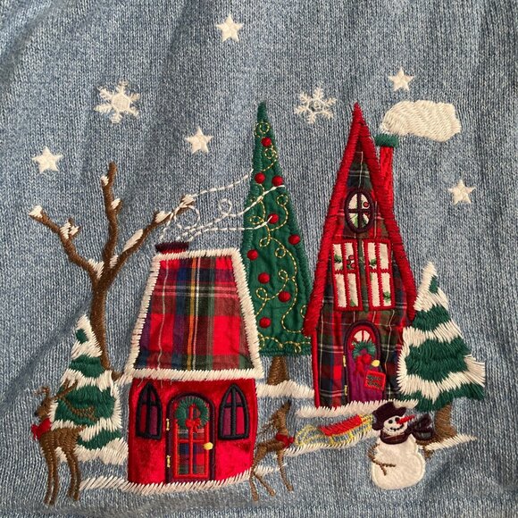 Vintage Liz & Me Holiday Village Sweater - Picture 6 of 6